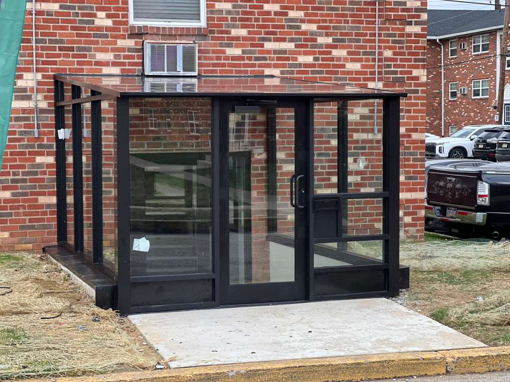 Full-Height Clear Glass Storefront