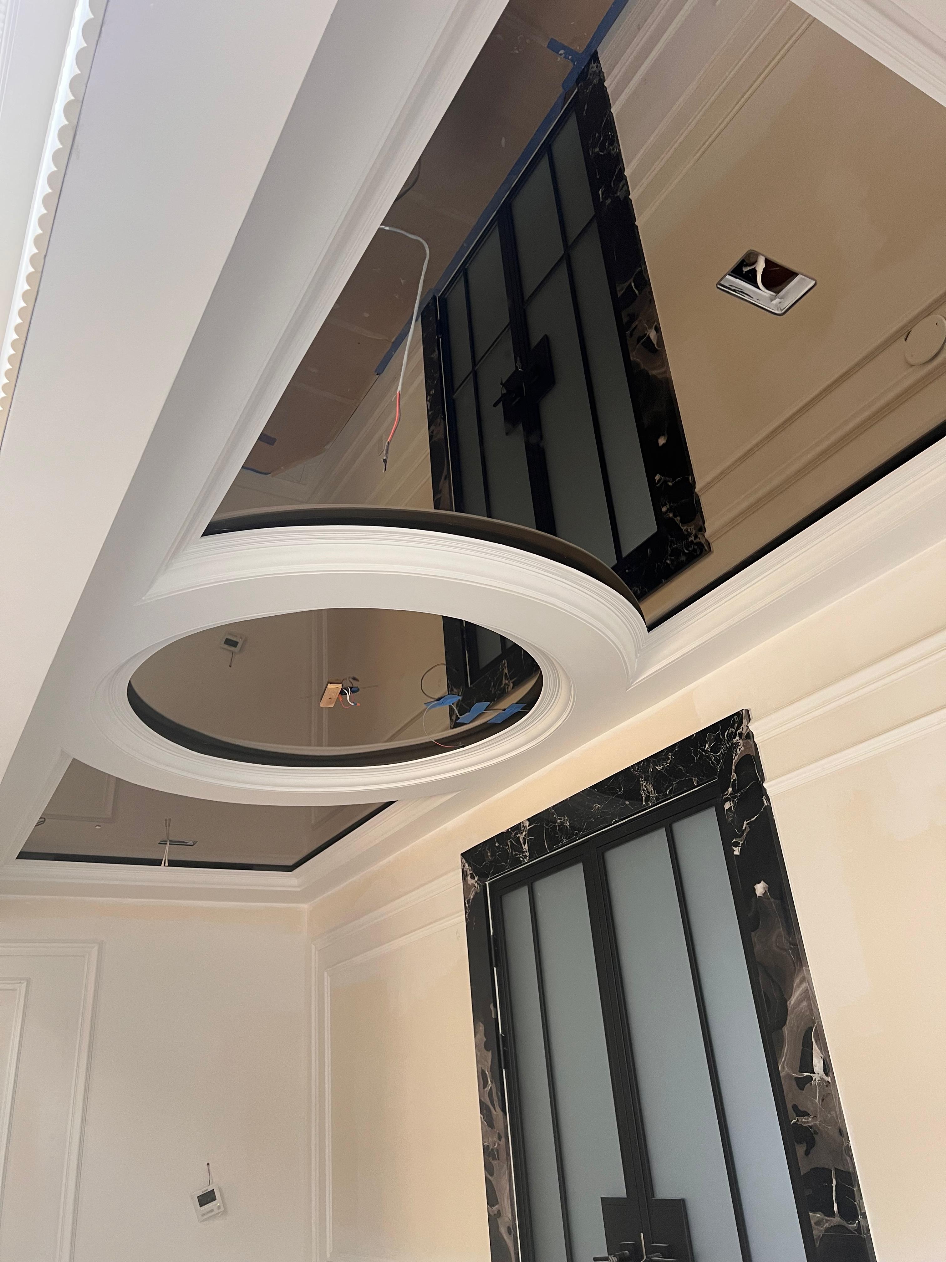Custom ceiling mirror