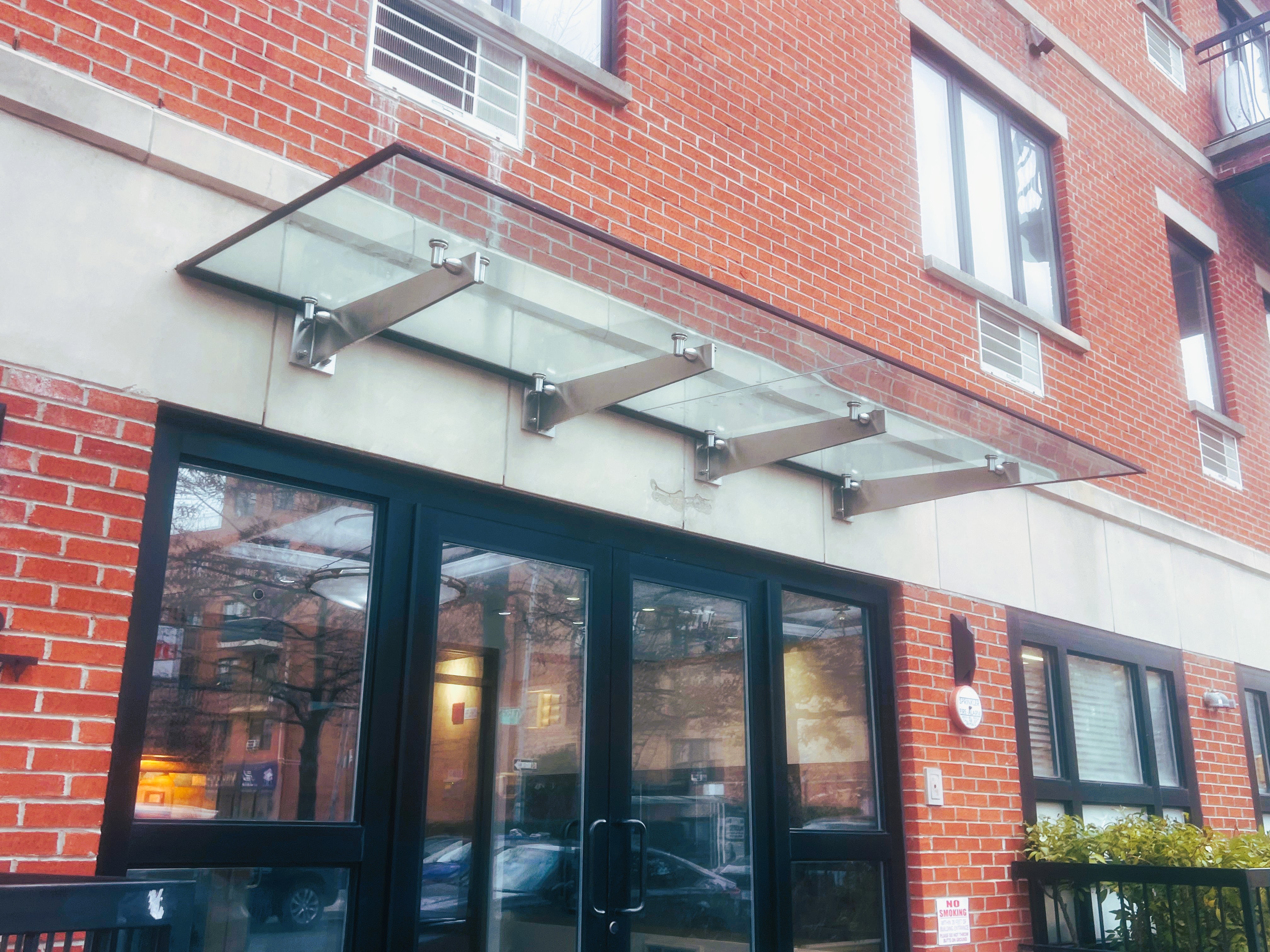 Heavy-Duty Glass Canopy