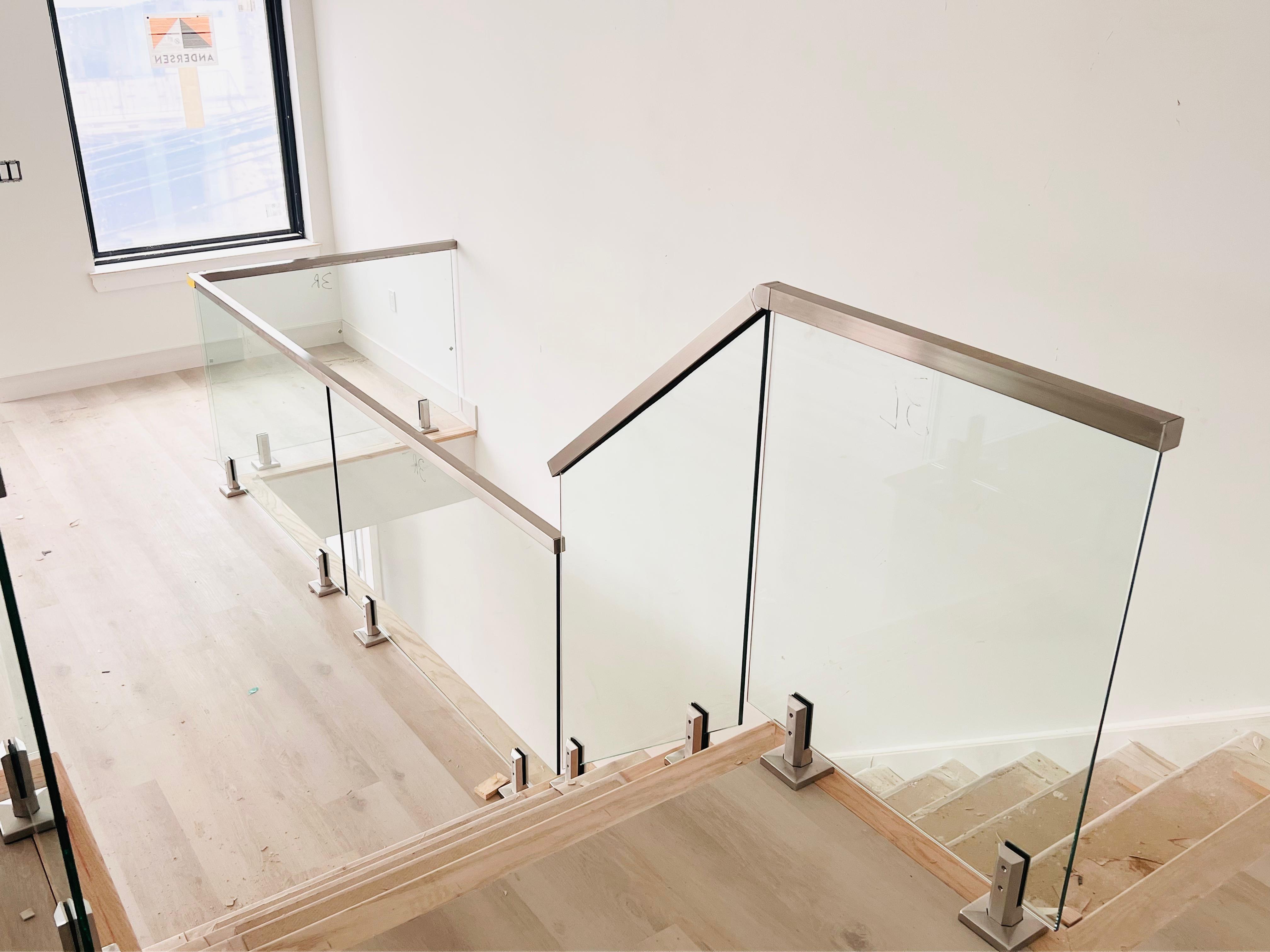 Premium Frameless Glass Staircase Railing