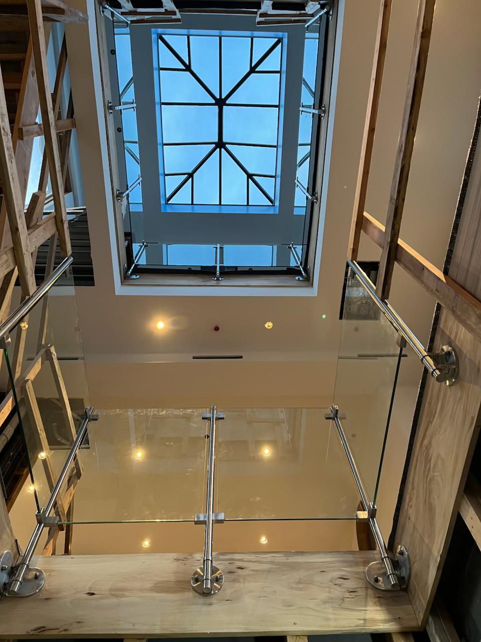 Commercial Storefront Double-Door Entrance with Side Lites