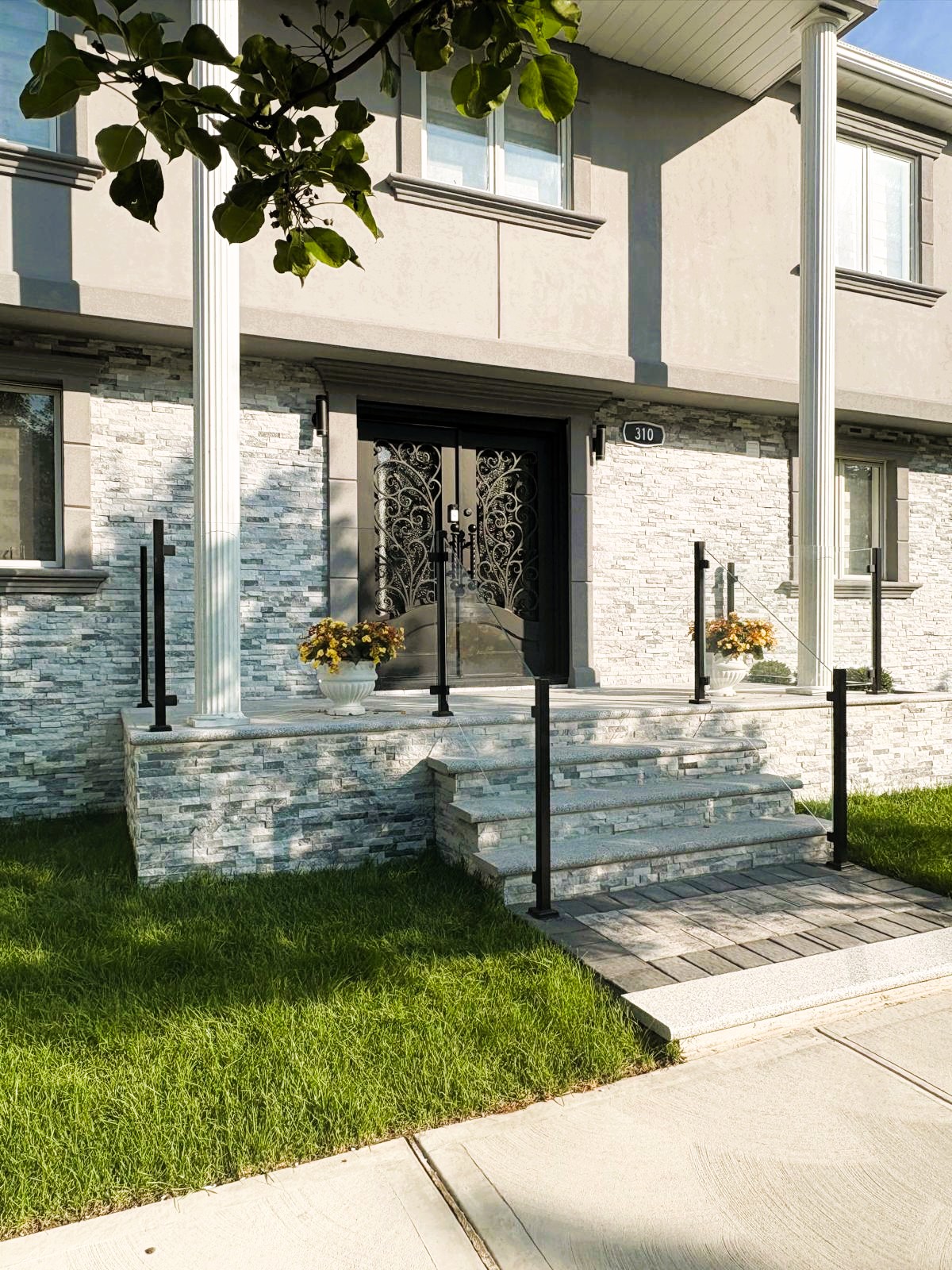 Premium Heavy-Glass Interior Double Doors with Sleek Hardware