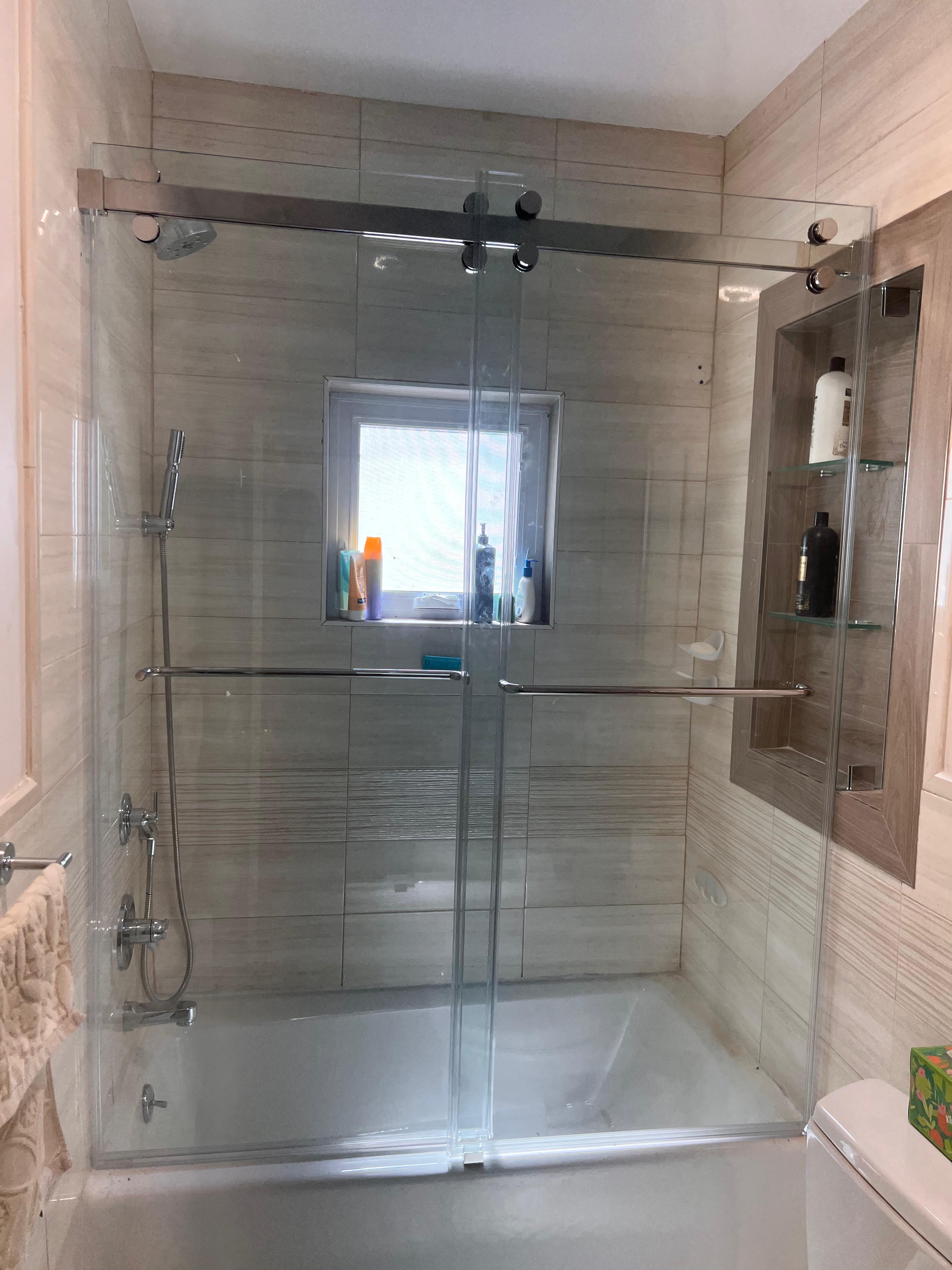 Modern Matte-Black Grid Glass Interior Partition Wall